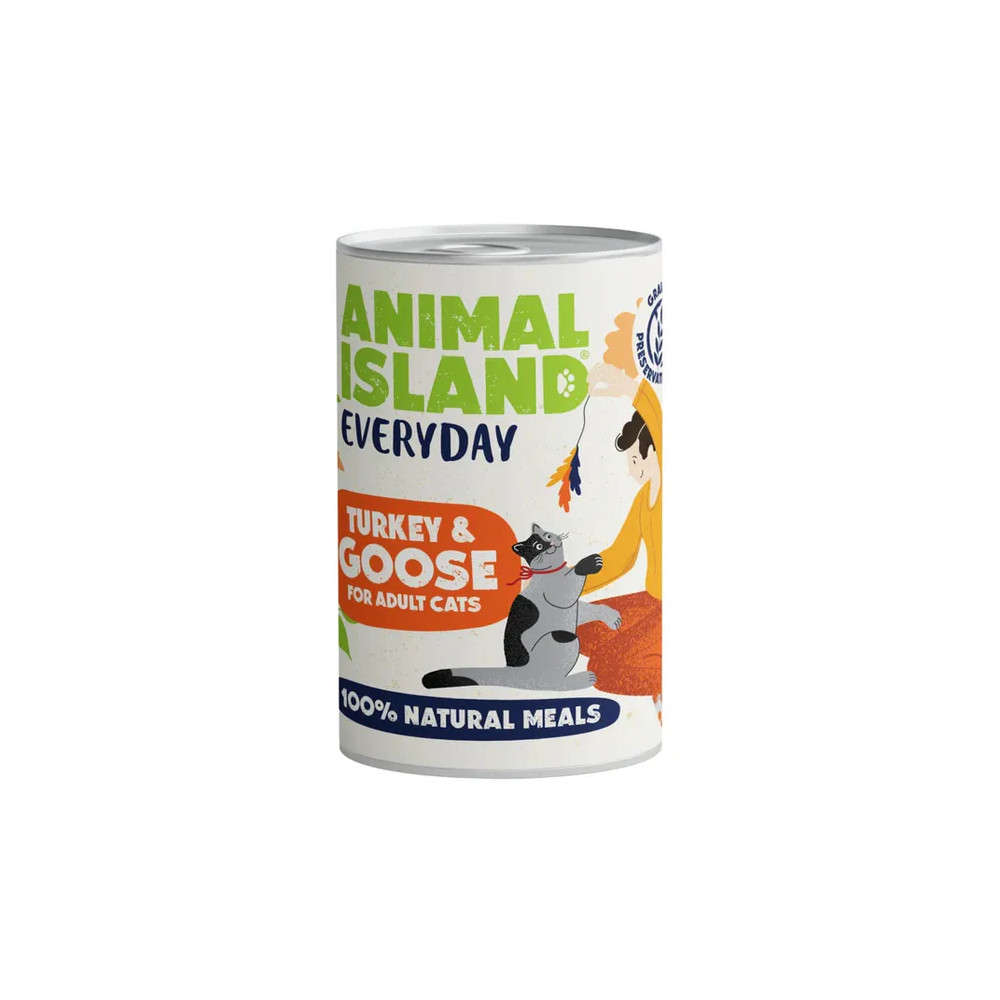 ANIMAL ISLAND MOKRA KARMA DLA KOTA INDYK GĘŚ EVERYDAY 400G